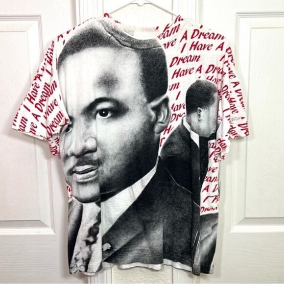 Vintage 1990 Martin Luther King "I Have A Dream" Tee Cotton Single Stitch XL - Picture 15 of 15